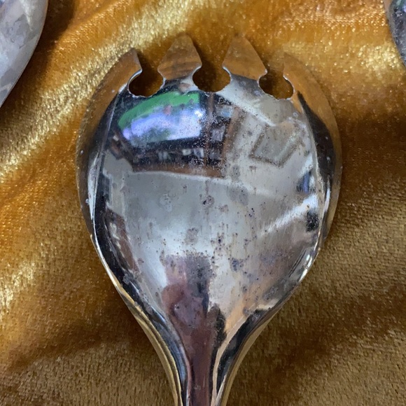 Vintage silver plated serving spoons. Made n Italy - Picture 8 of 10